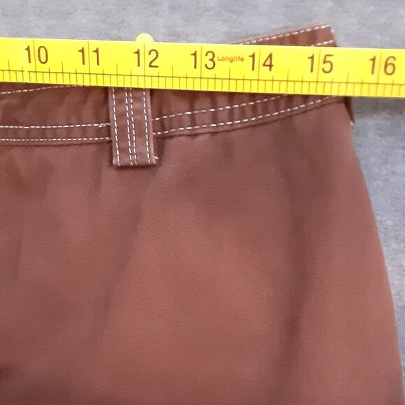 Dockers Woman's Denim Skirt Size 12, Brown, Cargo Pockets, belt loops - Picture 6 of 9